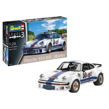 KIT PARA MONTAR REVELL PORSCHE 934 RSR MARTINI 1/24 104 PEÇAS REV 07685
